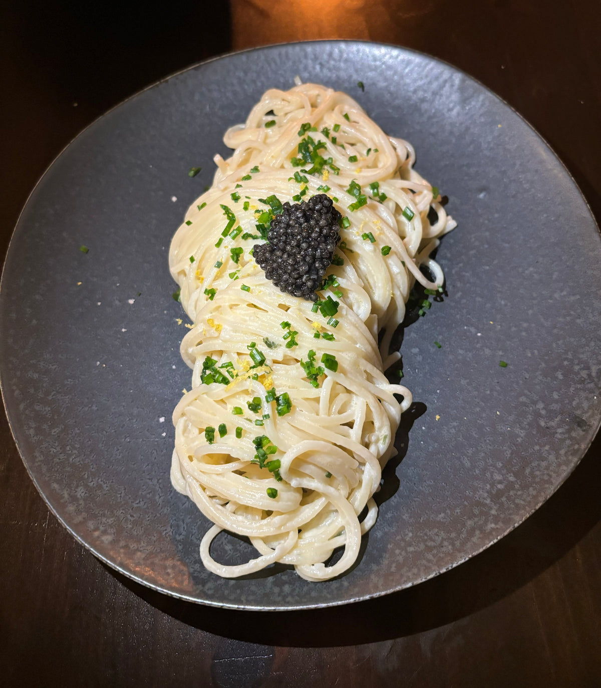 Meredith's Caviar Pasta