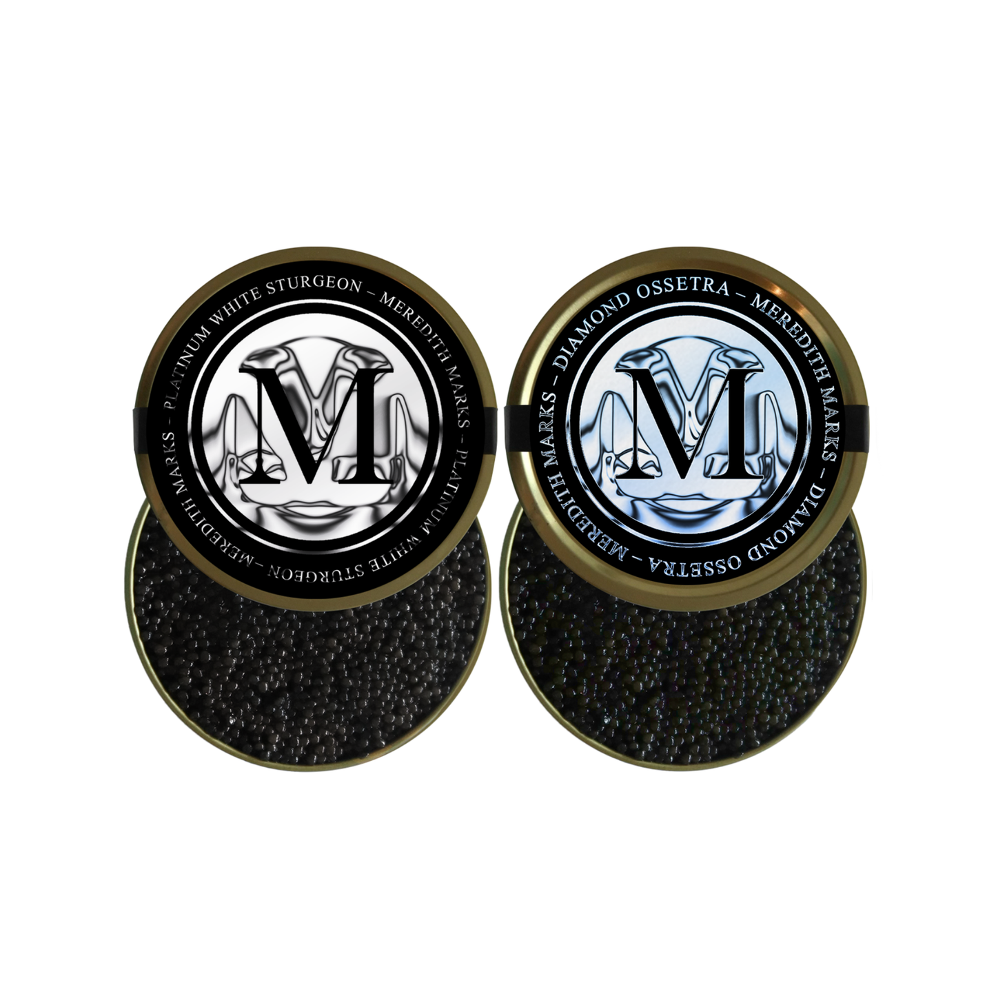 Platinum White Sturgeon & Diamond Ossetra Duo - Luxury Caviar Gift
