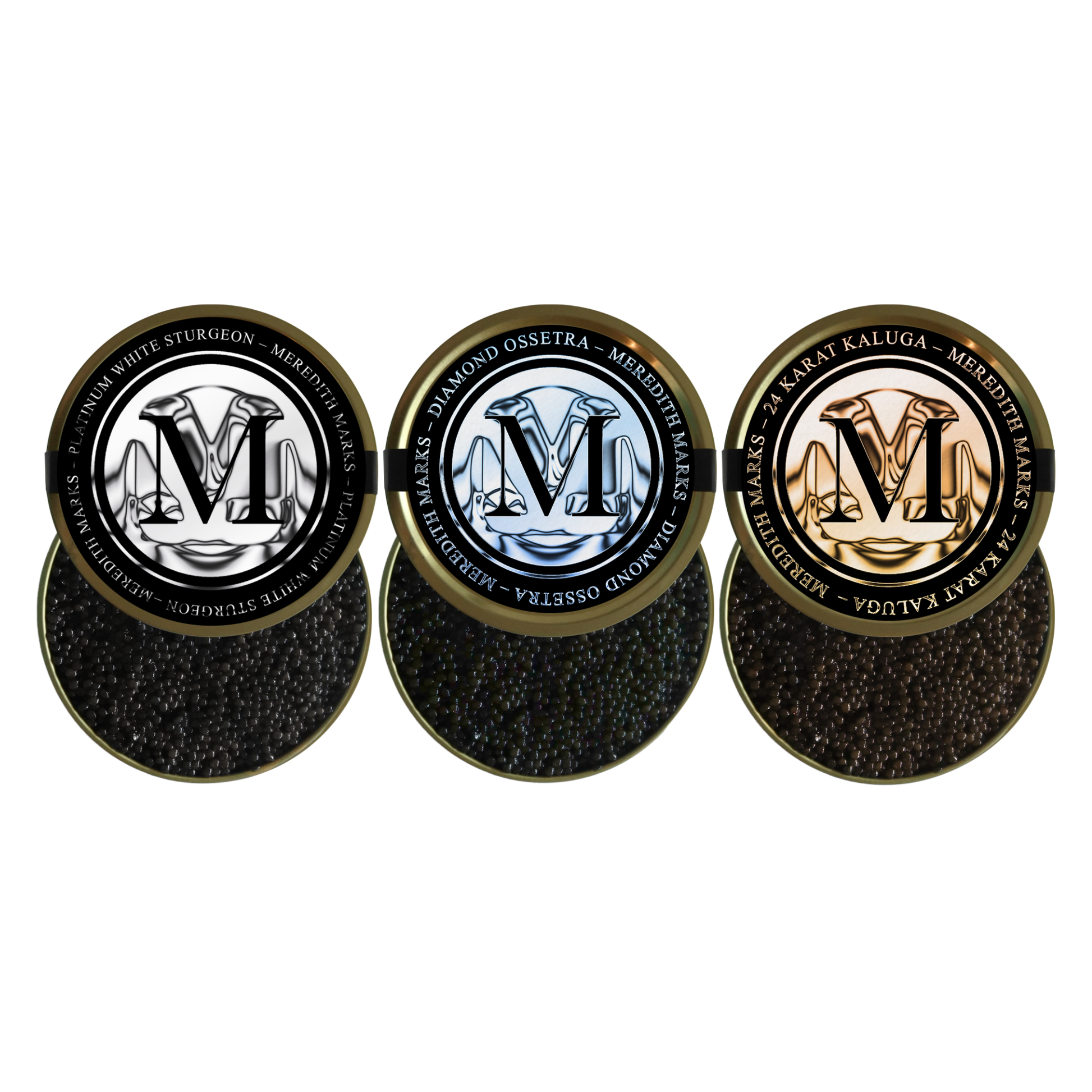 Caviar Trio Gift Set – Kaluga, Ossetra, White Sturgeon