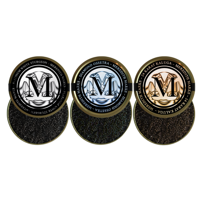 Caviar Trio Gift Set – Kaluga, Ossetra, White Sturgeon
