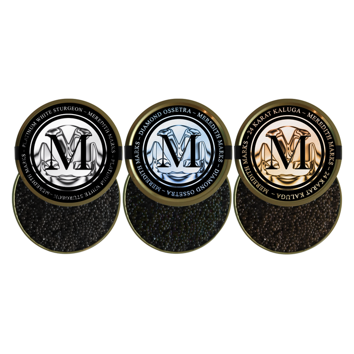 Caviar Trio Gift Set – Kaluga, Ossetra, White Sturgeon
